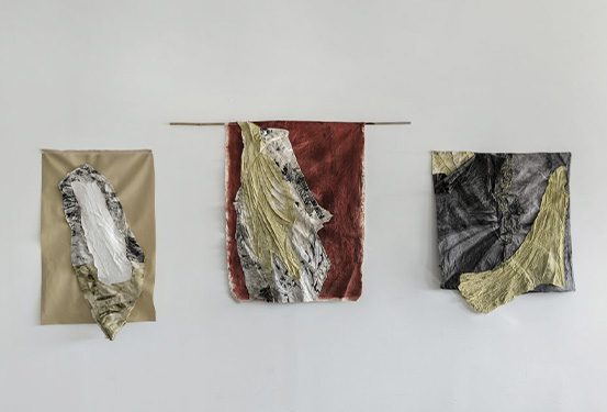 Metal and fabric contortions with ‘Silken’ Chrysalis | Jeanne Gaigher x Antonia Brown