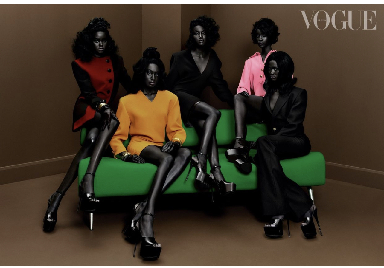British Vogue's reverse bleaching