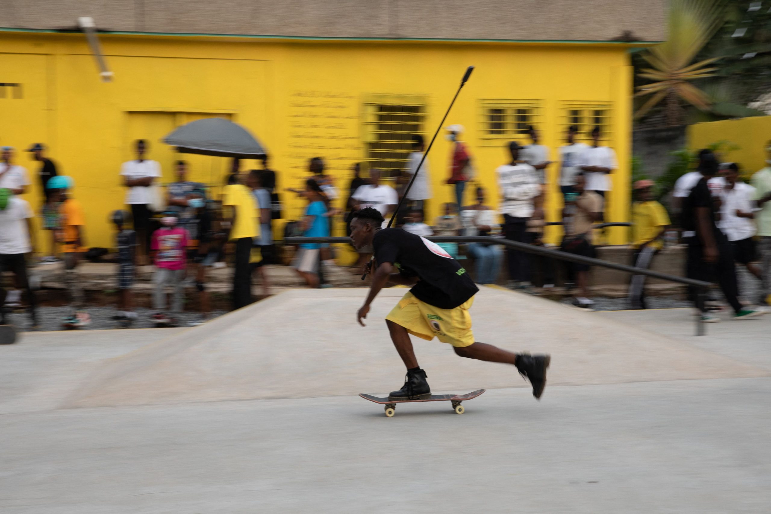 Freedom Skatepark Ghana_Man Skates at Freedom Skatepark Ghana