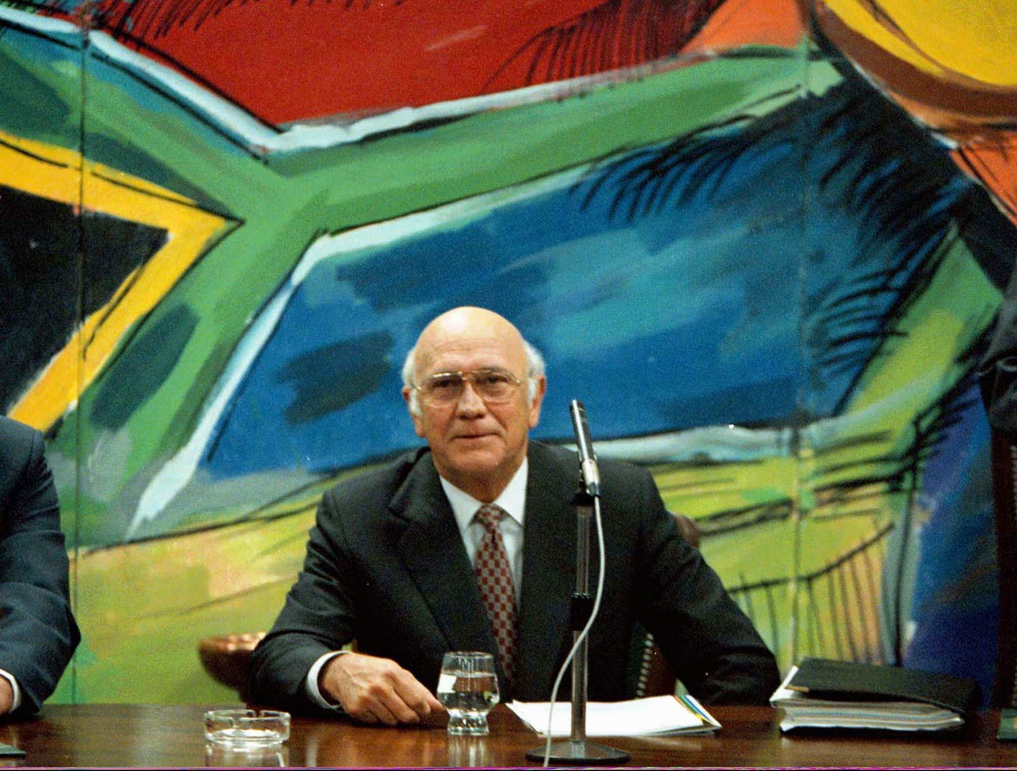 de Klerk last message