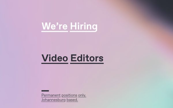 Vacancy | Video Editor