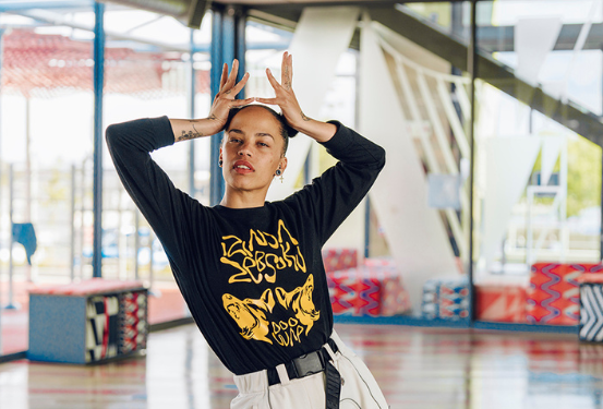 Dancing with Tarryn Alberts at Nike’s SHAPA Soweto