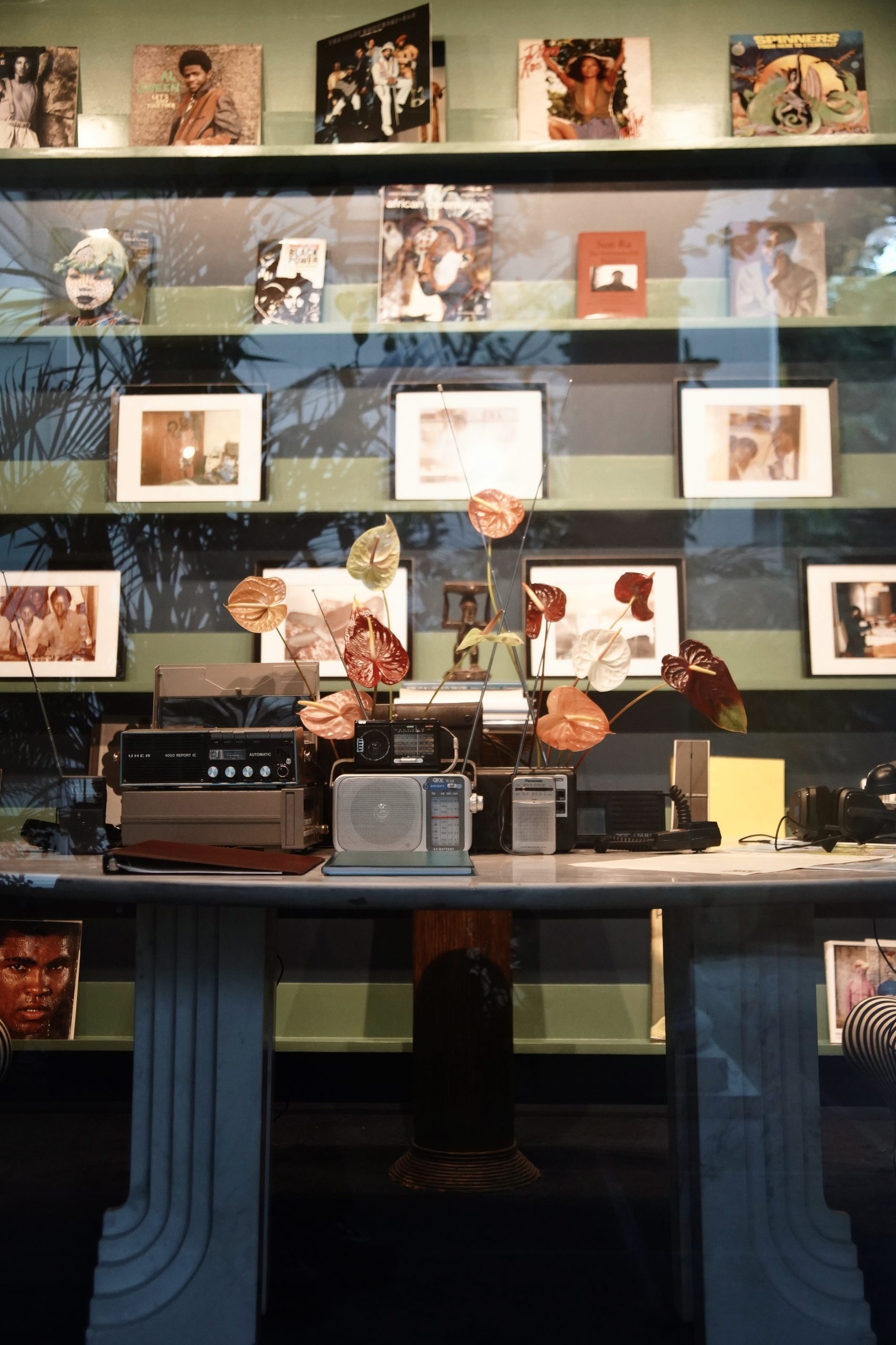 Photo_ Wami Aluko. ETHEL TAWE, Image Frequency Modulation, 2022. Installation at Library Fetish, Palm Heights.