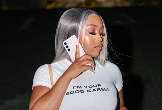 The Samsung Galaxy A55 5G Blends Fashion and Technology for Kamo Mphela